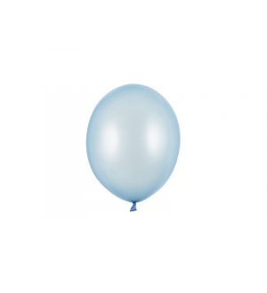 Mini-ilmapallot, Vaaleansininen - Metallinhohtoiset, 12cm, 100kpl