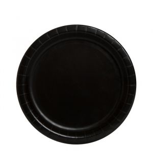  Pahvilautaset, Musta, 17cm, 8 kpl