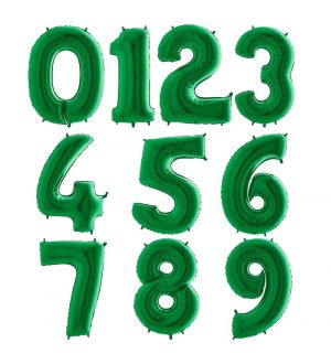  Isot numerofoliopallot, vihreä 100cm