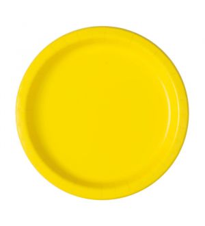  Pahvilautaset, Keltaiset, 17cm, 20kpl