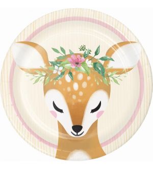 Pahvilautaset, Deer Little One, 17cm, 8kpl