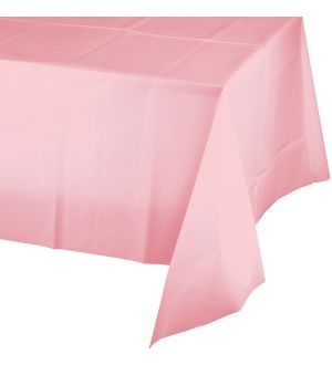  Muovinen pöytäliina - Vaaleanpunainen, 137x274cm