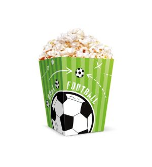  Popcorn-rasiat - Jalkapalloteema, 6kpl