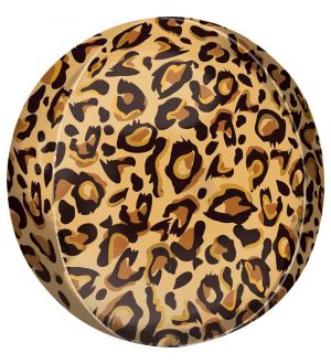  Pyöreä Foliopallo, Leopardikuvio, 38cm