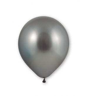  Chrome ilmapallot, Hopeiset - 28cm, 10kpl