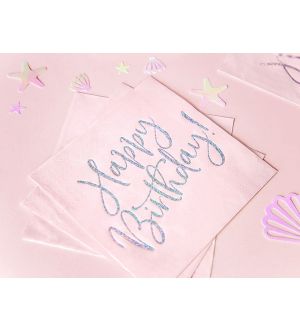  Lautasliinat, Happy Birthday, Vaaleanpunaiset