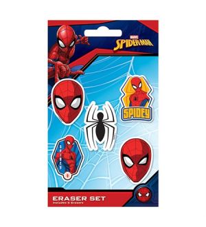 Pyyhekumisetti - Spiderman, 5kpl