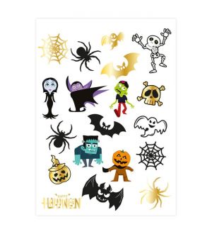  Halloween tatuoinnit - Monsters, 19kpl
