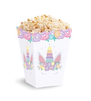  Pienet Popcorn-rasiat, Yksisarvinen, 3kpl