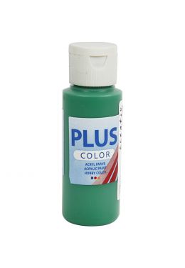  Plus Color Askartelumaali, Briljantinvihreä 60 ml