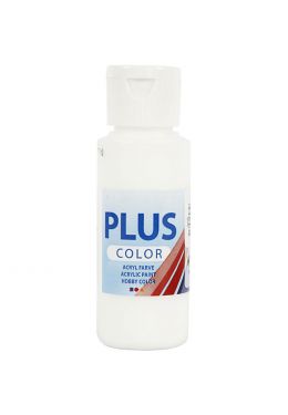  Plus Color Askartelumaali, Valkoinen 60 ml