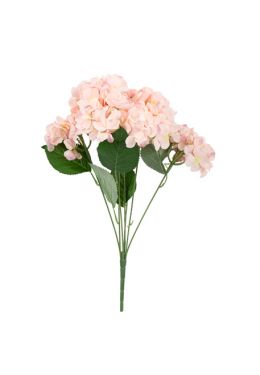  Kukkakimppu - Hortensia, vaaleanpunainen,51cm