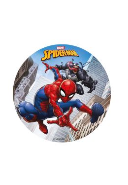  Kakkukuva vohvelipaperi - Spiderman, 15,5cm