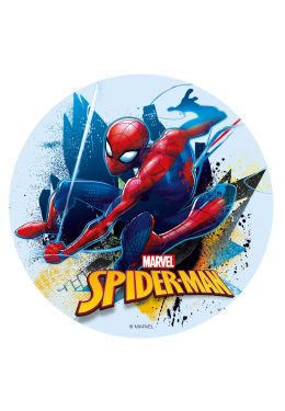  Kakkukuva vohvelipaperi - Spiderman, 16cm