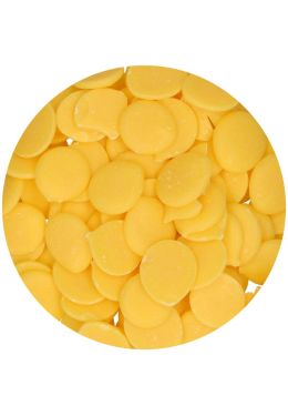 FunCakes Deco Melts - Lemon Yellow, sitruunanmakuinen, 250g