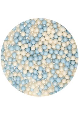 FunCakes Pehmeät sokerihelmet - Siniset/Valkoiset 60 g