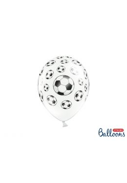  Ilmapallot jalkapalloilla - 30cm, 6kpl