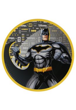  Pahvilautaset - Batman, Gotham City, 23cm, 8kpl