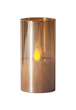 Star Trading M-Twinkle LED-kynttilälasi 10cm - Amber