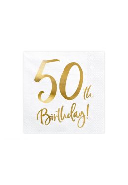  Lautasliinat 50th Birthday, 20kpl