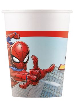  Pahvimukit - Spiderman Crime Fighter, 8kpl