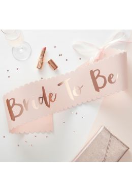  Olkanauha Bride To Be, Vaaleanpunainen paperi