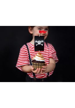  Cupcake kit - Pirates, 6 kpl