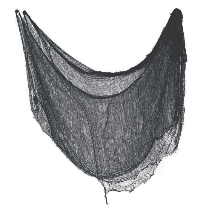  Musta kangasverkko, 76cmx228cm