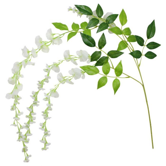 Roikkuvat valkoiset kukat, Sinisade, 4kpl