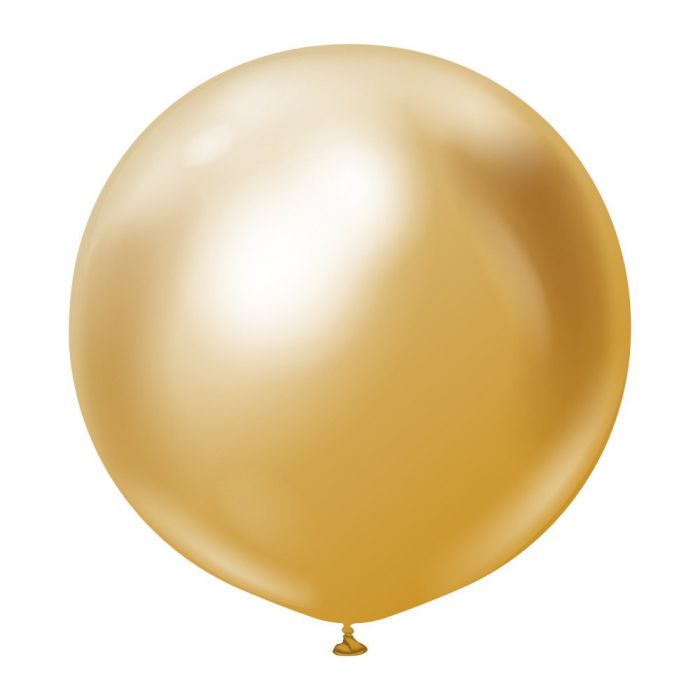  Jätti-ilmapallot - Gold Chrome, 90cm, 2kpl