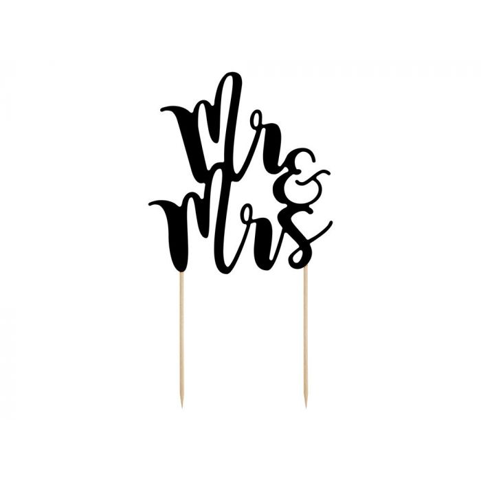  Kakkukoriste Mr & Mrs -Musta