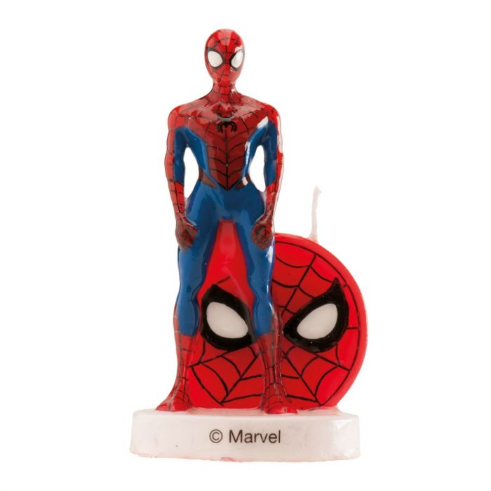  3D Kakkukynttilä - Spiderman, 9cm