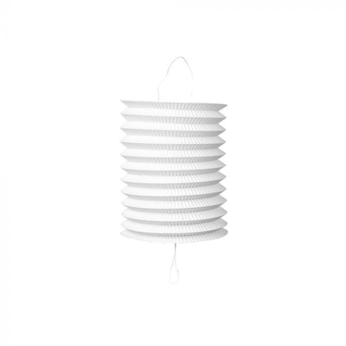  Paperilyhty - Valkoinen, sylinterimuotoinen,  Ø16cm