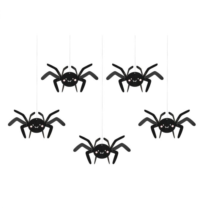  Roikkuvat koristeet - Hämähäkit, 5kpl