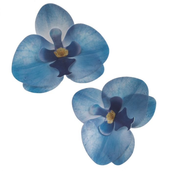 Dekora Syötävät Vohvelikukat - Sininen Orkidea, 10kpl
